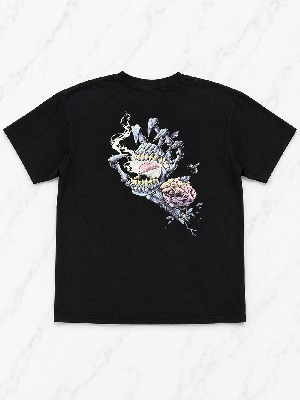 Santa Cruz Skateboards Black T-Shirt with Purple Logo